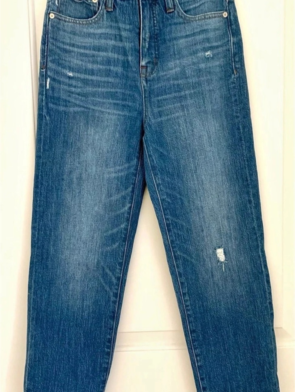 Madewell Classic Straight Crop Jean Blue Jeans Size 26